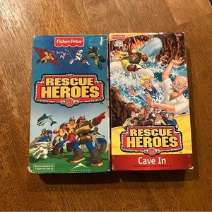 Vintage 1995 Fisher Price Rescue Heroes VHS Tapes